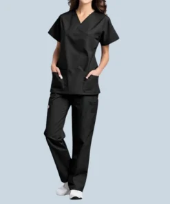linen medical uniform women