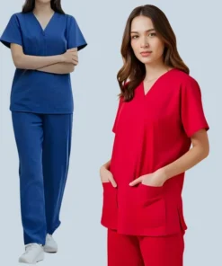 linen medical scrubs