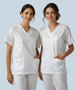linen scrubs women