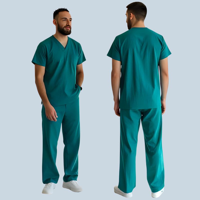 Pure linen scrubs for man