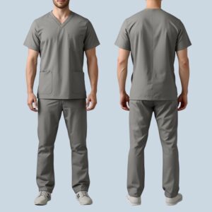 Man linen scrubs