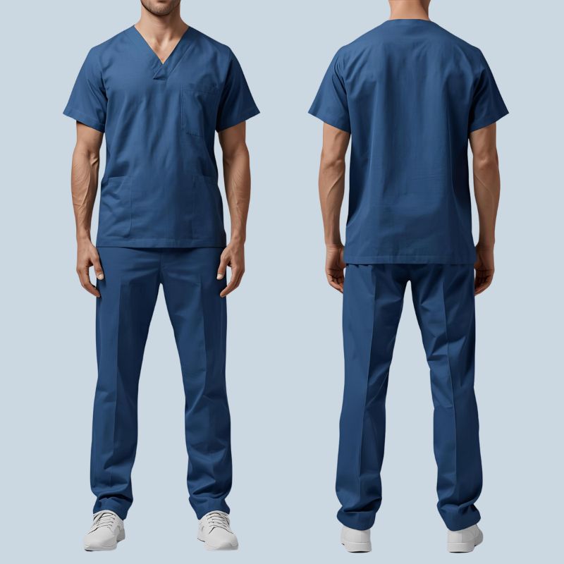 linen scrubs men
