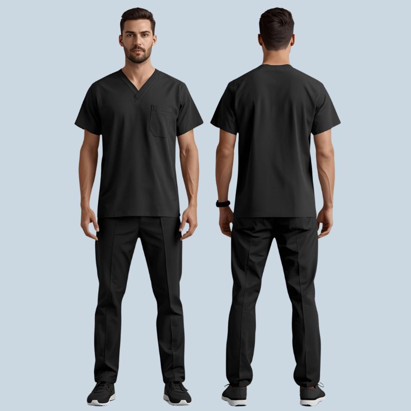 100% Linen scrub men