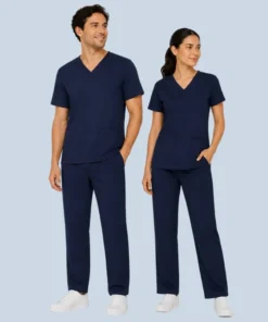 100% Organic Bamboo Scrubs for Men and Women 12 Navy Blue Bamboo Scrubs