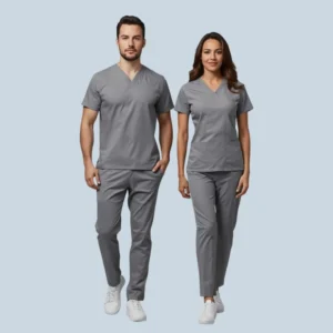 90 polyester 10 spandex scrubs for active roles.