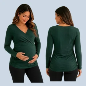Maternity Overlap Nursing Top Set