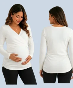 Maternity Overlap Nursing Top Set