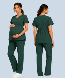 Classic V-Neck Maternity Set 6 classic v-neck maternity scrub set