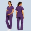 classic v-neck maternity scrub set