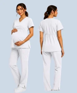 Classic V-Neck Maternity Set 7 classic v-neck maternity scrub set