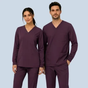 long sleeve scrub tops for men and women