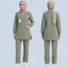 Luxury Modest Muslim Medical Scrub Set For Women