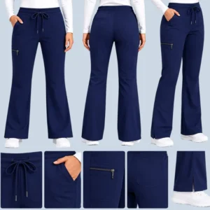 Women Flare Scrub Pants