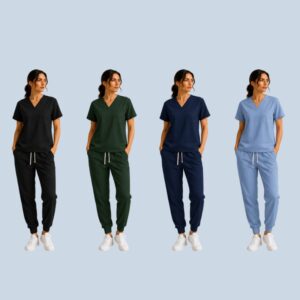 5 Scrub Sets in 100% Organic Cotton For Janessa